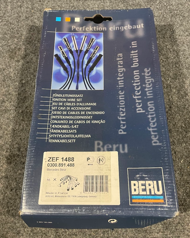 BERU Spark Plug Wire Set - 1131500019 - For Mercedes-Benz C43 AMG, CL500 & More