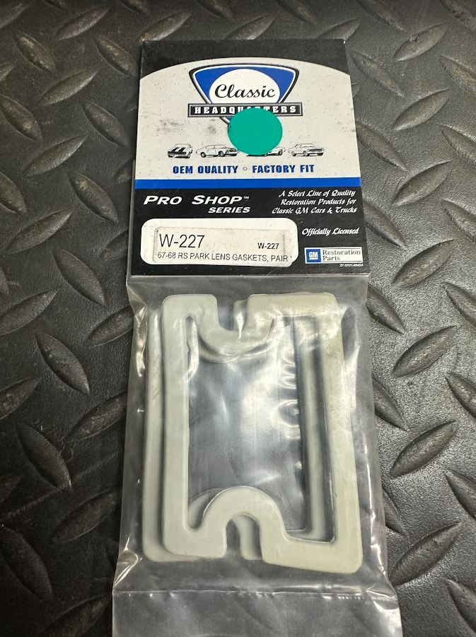 Classic Headquarters Park Lamp Housing Gaskets Pr -W-227 -For Chevy Camaro 67-68