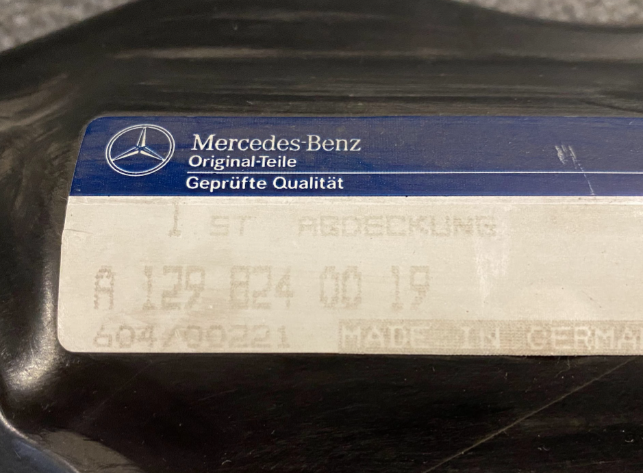 Mercedes-Benz Cover - A 129 824 00 19 - Fits MBZ 300SL, 500SL, 600SL & SL320