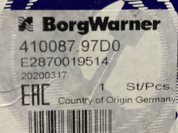 Borg Warner Engine Coolant Thermostat - 11 53 7 550 172 / 410087.97D0 - Fits BMW