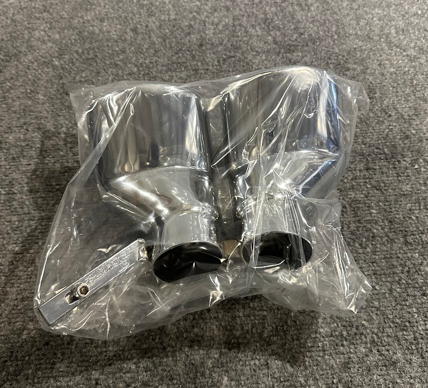 SCHATZ Chrome Double Exhaust Pipes - 203 6081 - Fits Mercedes-Benz C240 & C320
