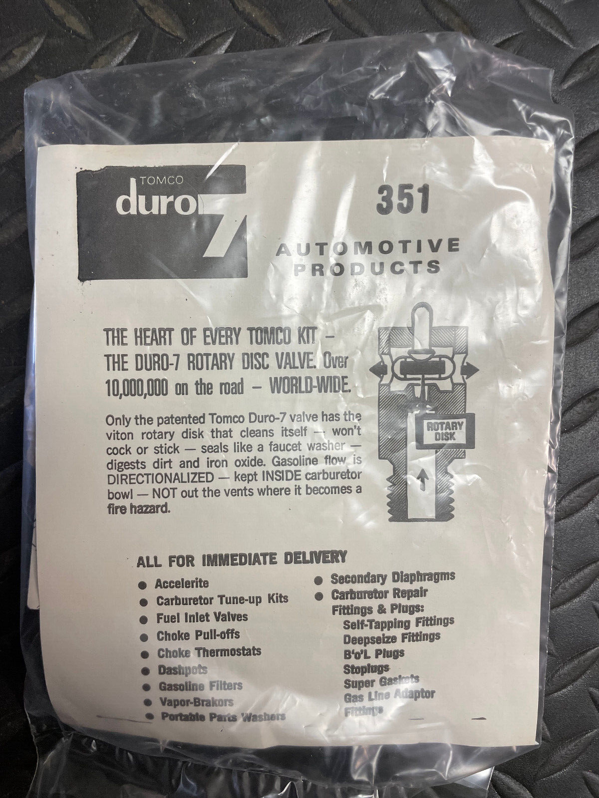 Tomco Carburetor Kit - 5351 - For Ford & Mercury 1977 2.3L