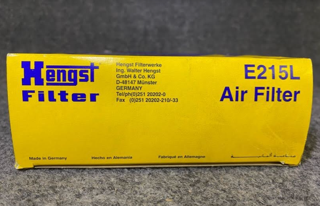 Hengst Air Filter - E215L / 13 72 1 726 916 - For BMW 525i, M5, 525iT 91-95
