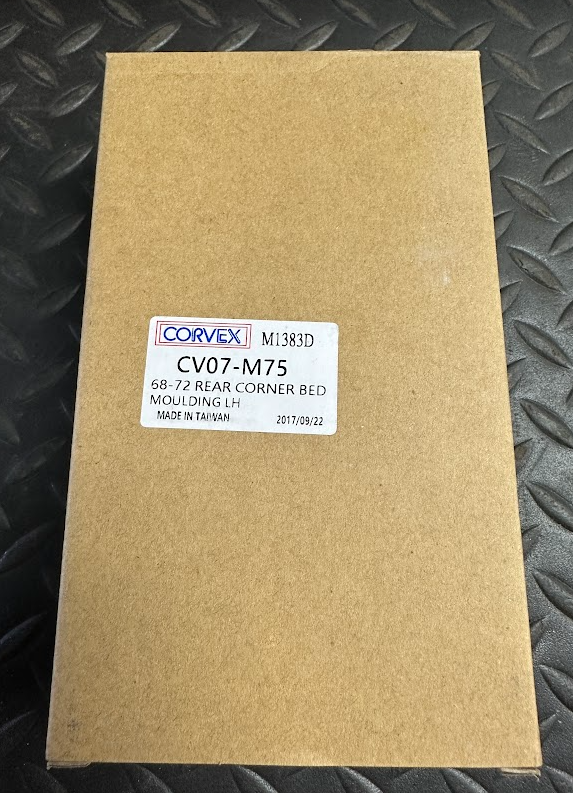 Corvex Rear Driver Side Bed Side Corner Molding - CV07-M75 / M1383D- For Chevy