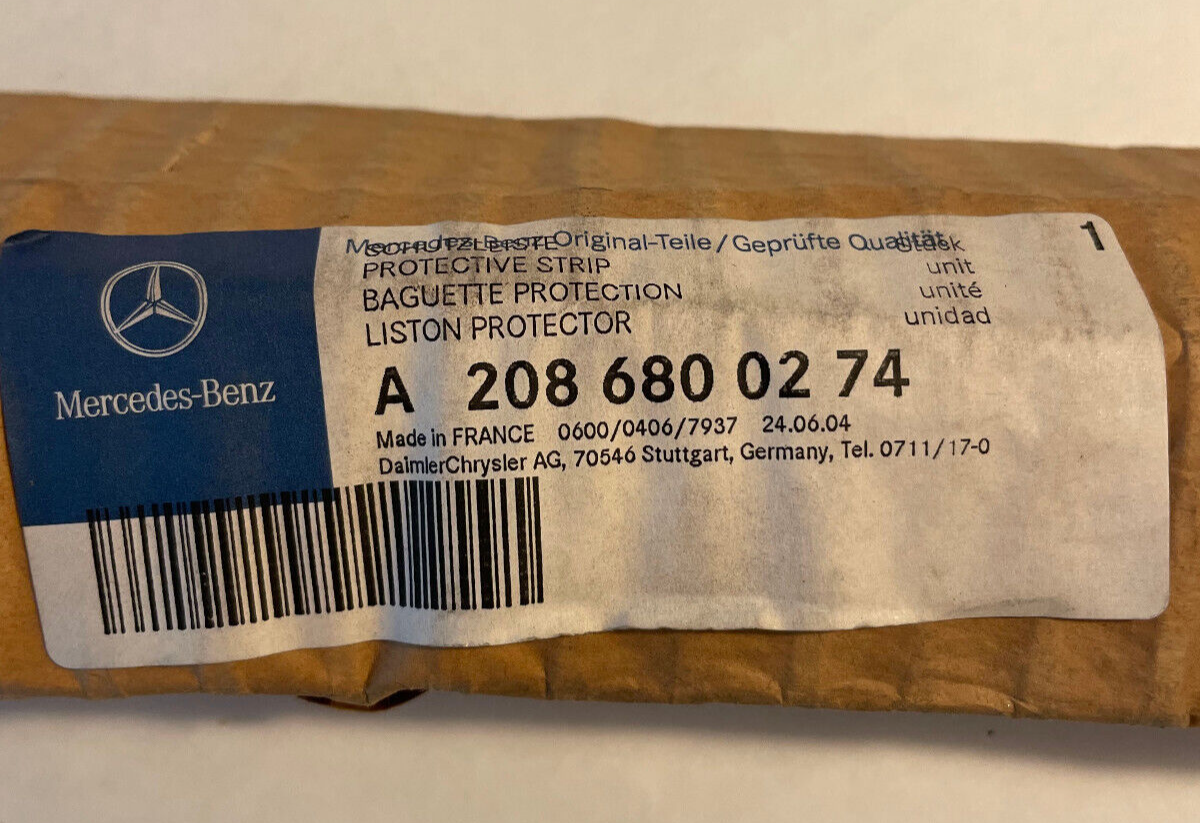 Mercedes-Benz RH Door Protective Strip - 208-680-02-74 - For MBZ CLK430 99 - 03
