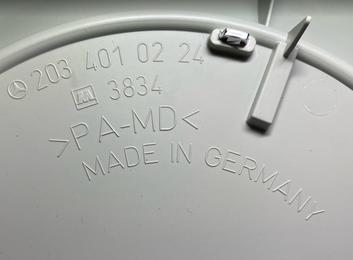 Mercedes-Benz Hub Cap - A 203 400 02 25 - MBZ C230, C280, C350, C55 AMG & More