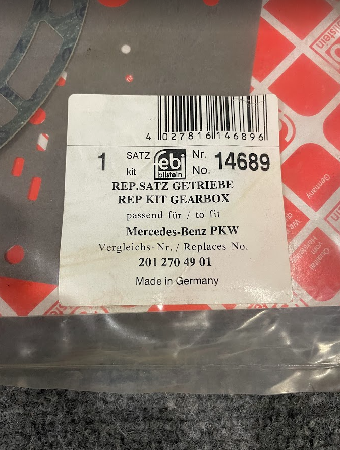 Febi Bilstein Transmission Gasket Kit -14689 / 201-270-49-01 - For MBZ 190E & More