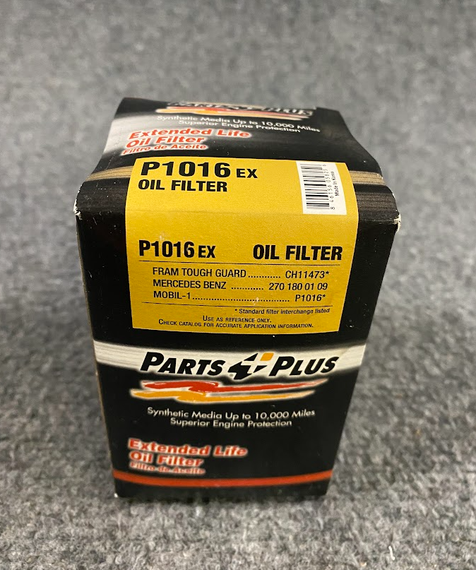 Parts Plus Engine Oil Filter - P1016EX / 270-180-01-09 -Fits MBZ 2012-2023