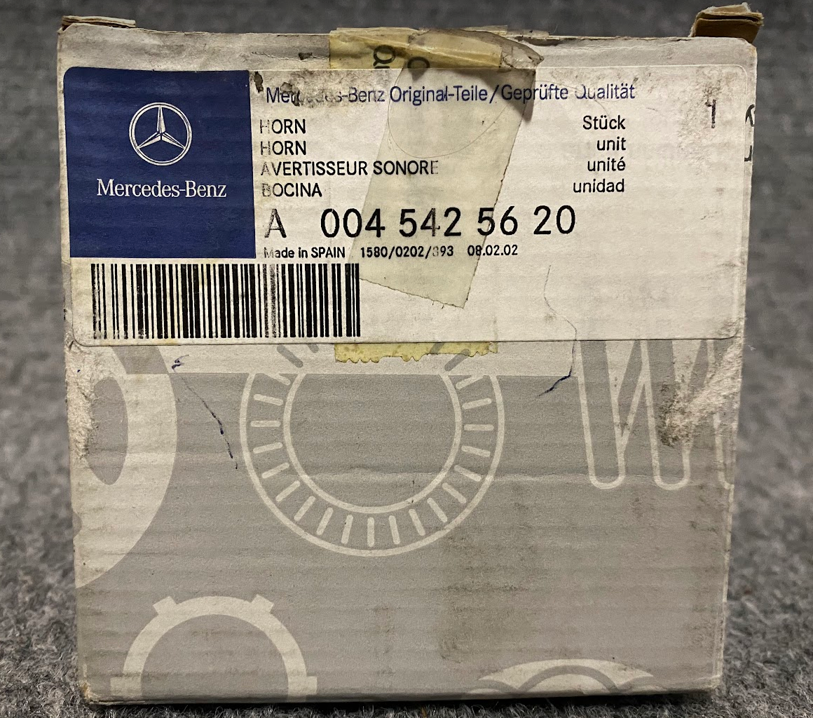 Mercedes-Benz Fanfare Horn - 004-542-56-20 - Fits MBZ C, ML, GL Class 94-16