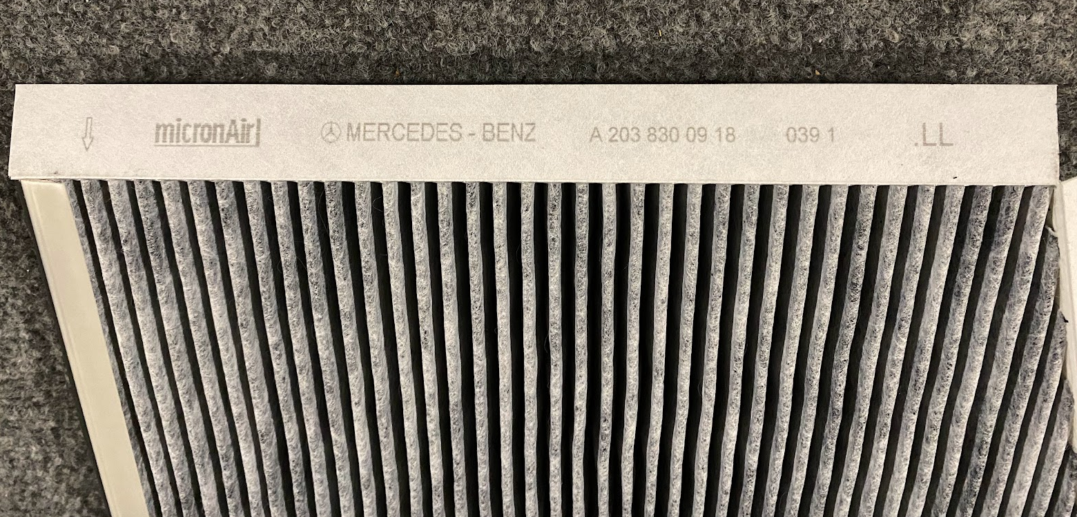 Mercedes-Benz Cabir Filter Element - A 203 830 09 18 - Fits MBZ CLK350 & More