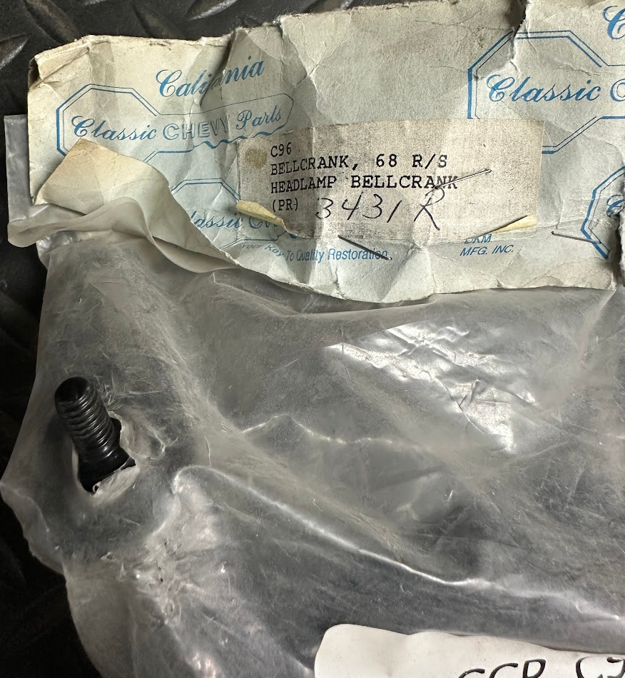 DKM MFG, INC. PR Headlamp Bellcrank - CCP C96 - For Chevrolet Camaro RS 1968