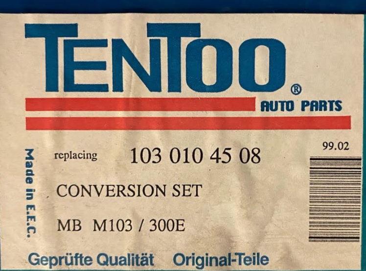 Tentoo Conversion Gasket Set - 103 010 45 08 - Fits Mercedes-Benz 300E & More
