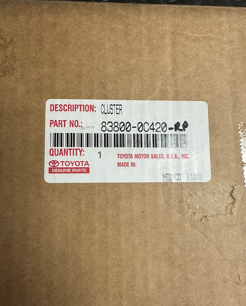 Toyota Instrument Cluster Assy - 83800-0C420-RP - For TY Sequoia 2004-2006