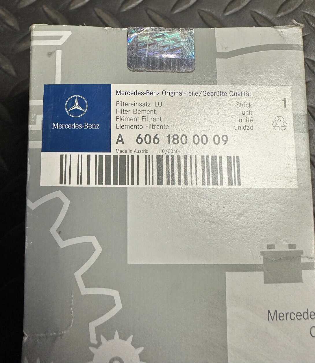 Mercedes-Benz Oil Filter - A6061800009 - For Mercedes-Benz E300 1996 - 1999