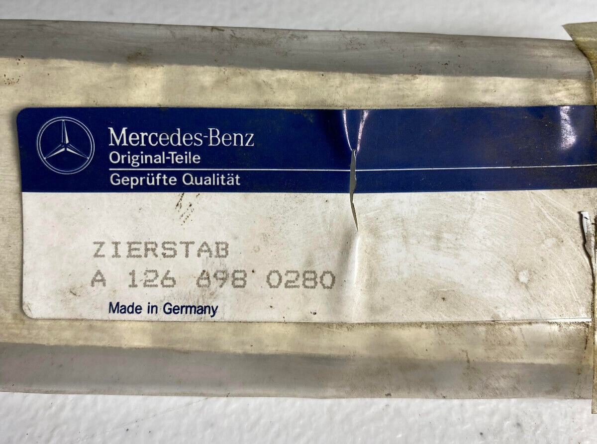 MBZ Front RH Lower Door Molding - 126-698-02-80 -For MBZ 500SEL, 300SD & Others