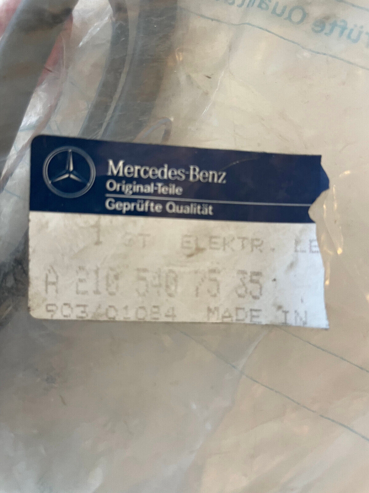 MBZ Frame Floor Unit Electrical Cable - 210-540-75-35 - For MBZ W210 E230