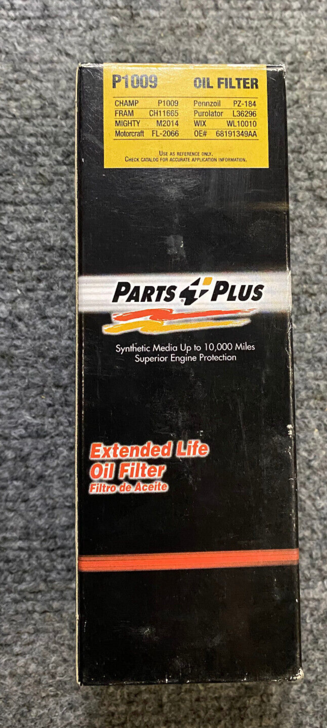 Parts Plus Engine Oil Filter - P1009EX - Fits Dodge / Jeep / Chrysler & Others