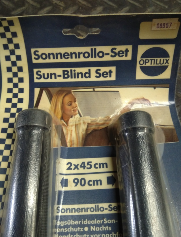 OPTILUX Sun-Blind Set - 45cm - 88857 / 8XA004357-801 -For Rear and Side Windows