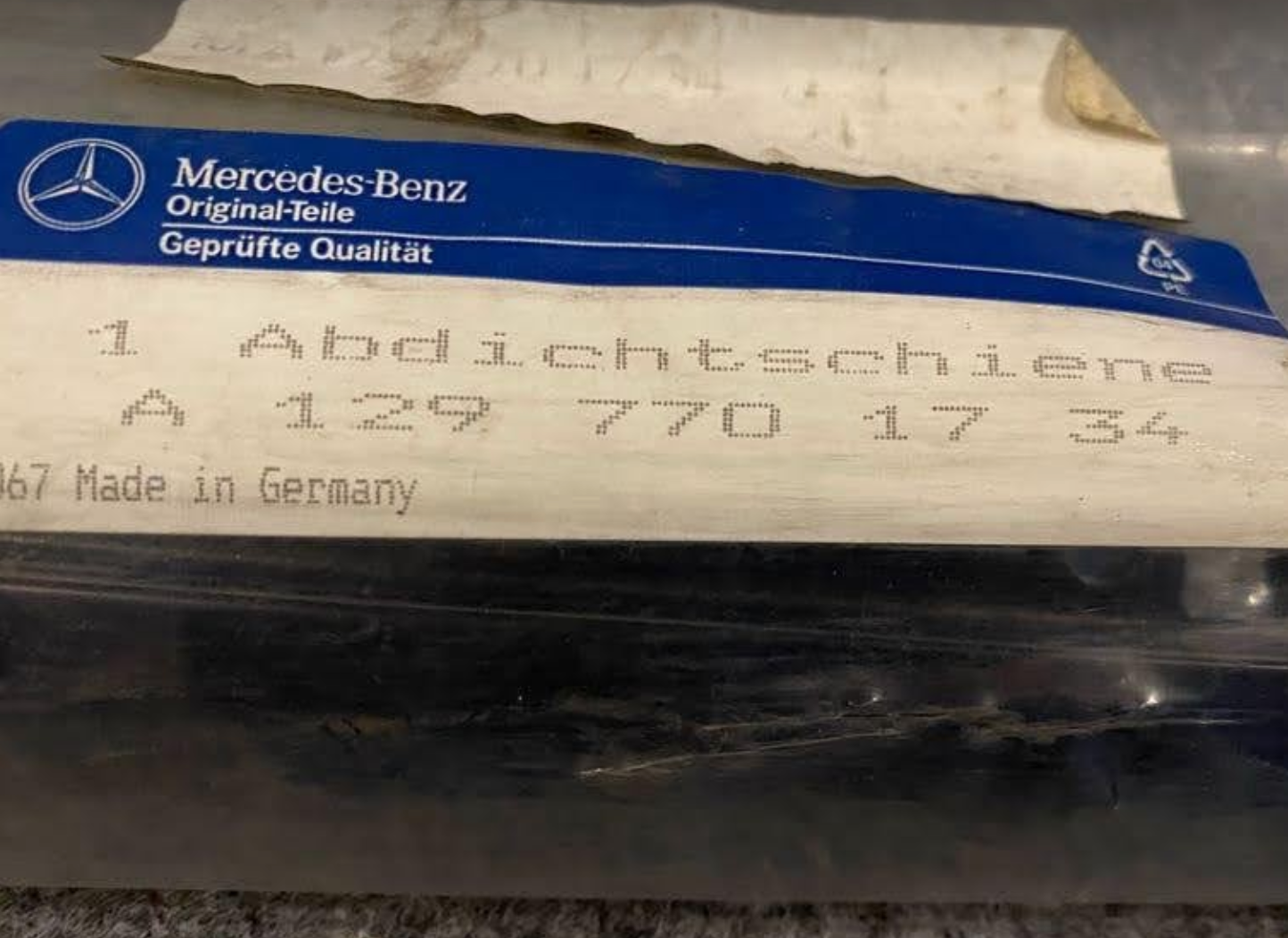 Mercedes-Benz Roof LH Side Rail - A 129 770 17 34 - Fits MBZ SL Class 1991-1995