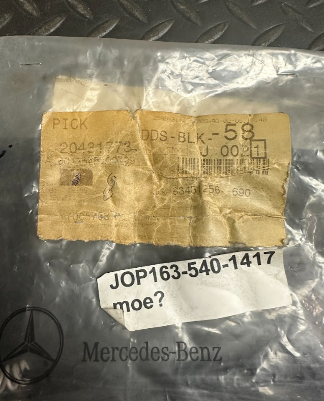 Mercedes-Benz Rear Left Disc Brake Pad Wear Sensor - A 163 540 14 17 - Fits MBZ