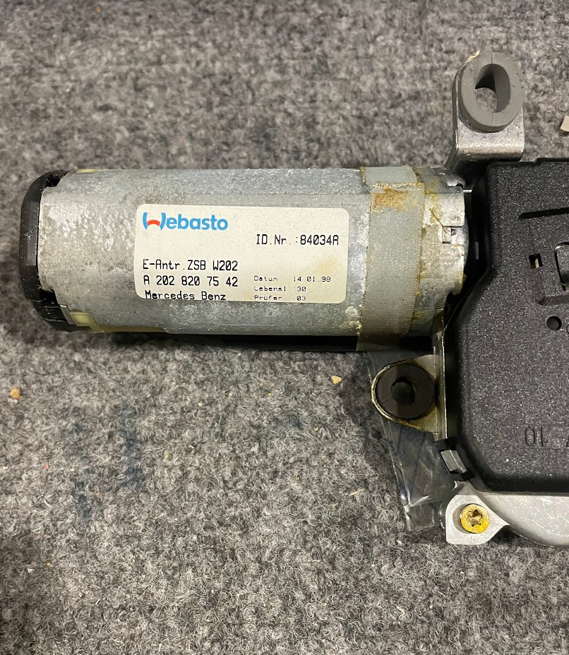 Mercedes-Benz Sliding Roof Electric Motor - 202-820-75-42 - Fits MBZ C Class