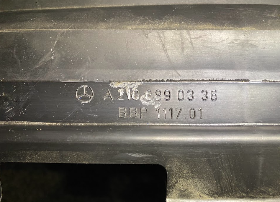 Mercedes-Benz Intercooler Shroud Air Guide Baffle - A 210 889 03 36 - Fits MBZ