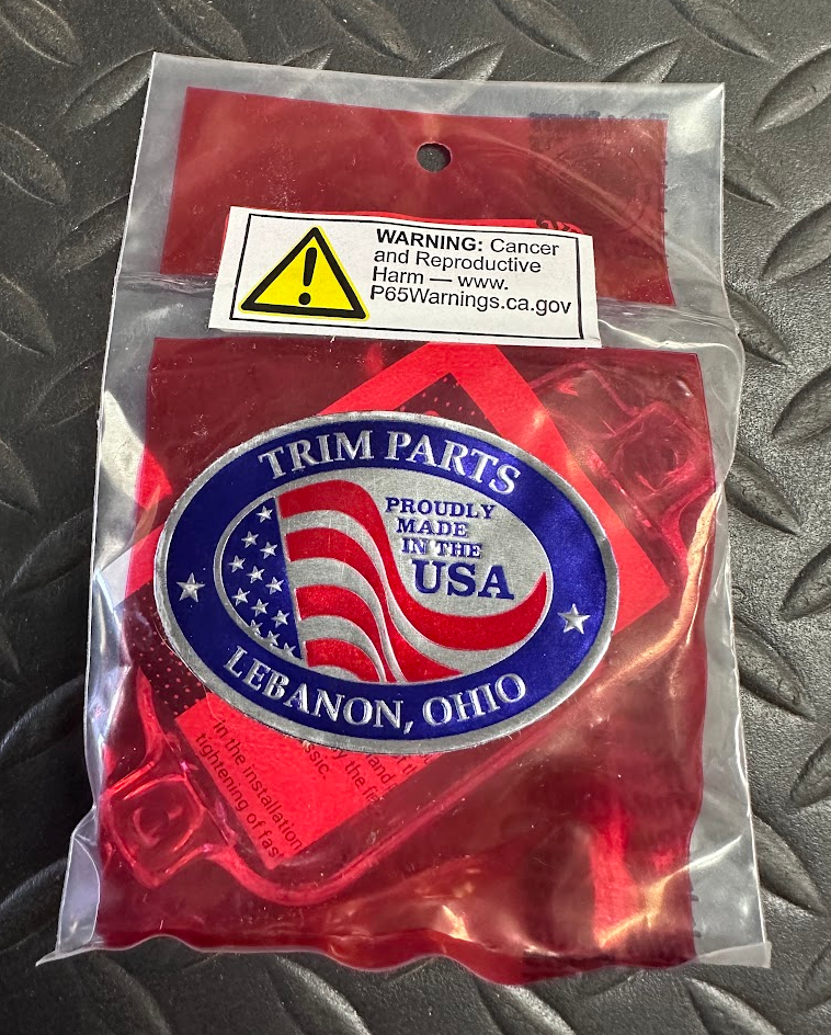 Trim Parts License Plate Lamp Lens - A2187 - For Chevrolet Full Size Car 1965