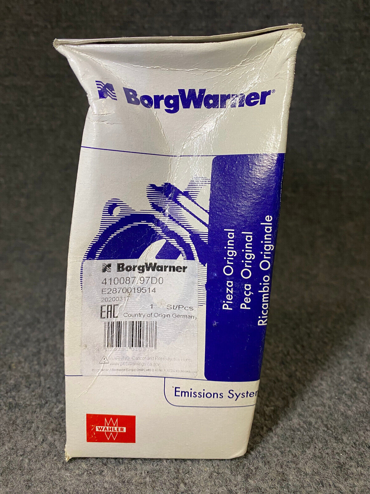 Borg Warner Engine Coolant Thermostat - 11 53 7 550 172 / 410087.97D0 - Fits BMW