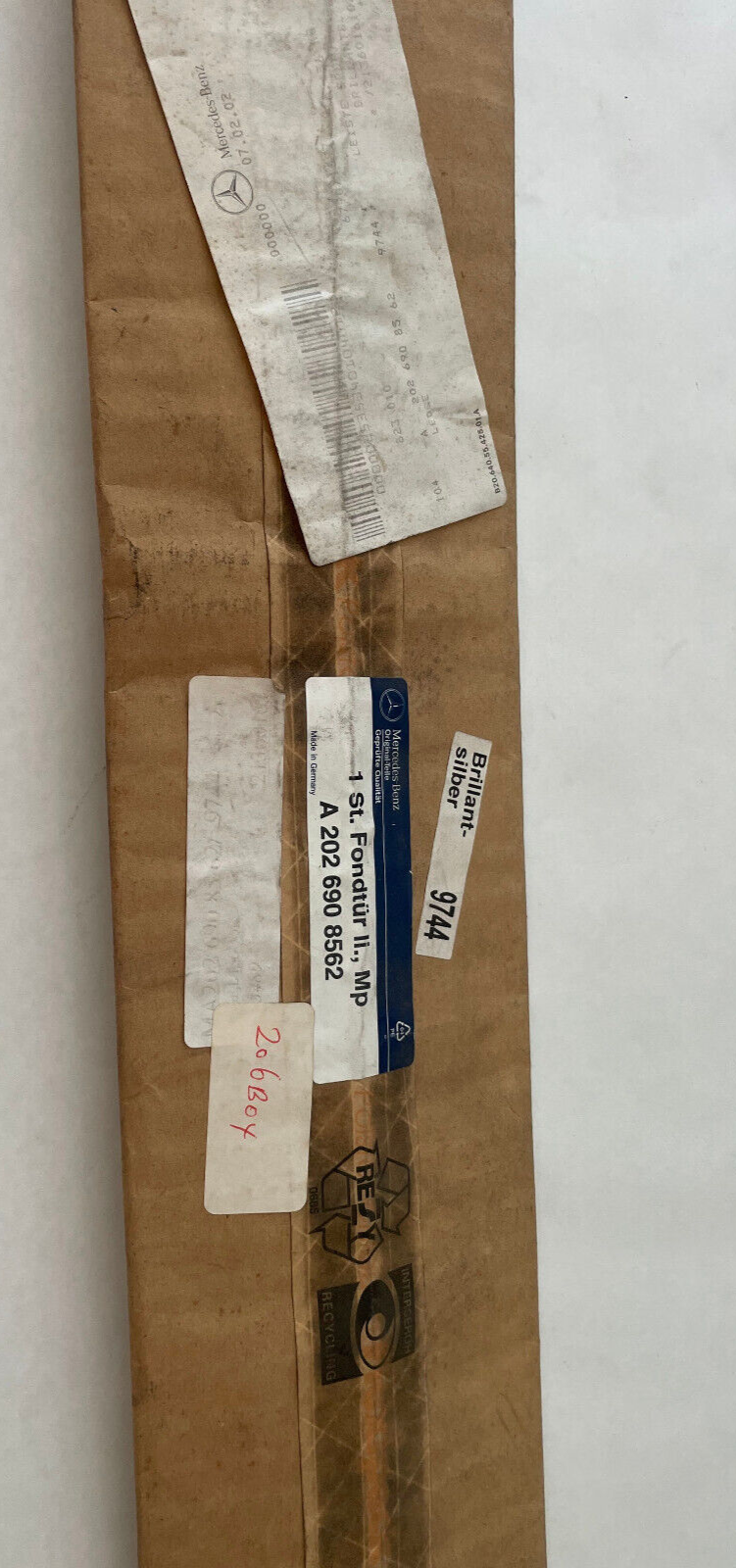 Mercedes-Benz Rear LH Door Central Strip - 202-690-85-62 - For MBZ C280 & More
