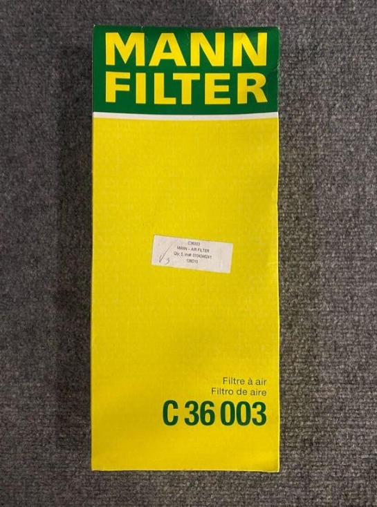 Mann Filter Air Filter - C 36 003 / 13 71 7 568 728 - Fits Mini Cooper & More