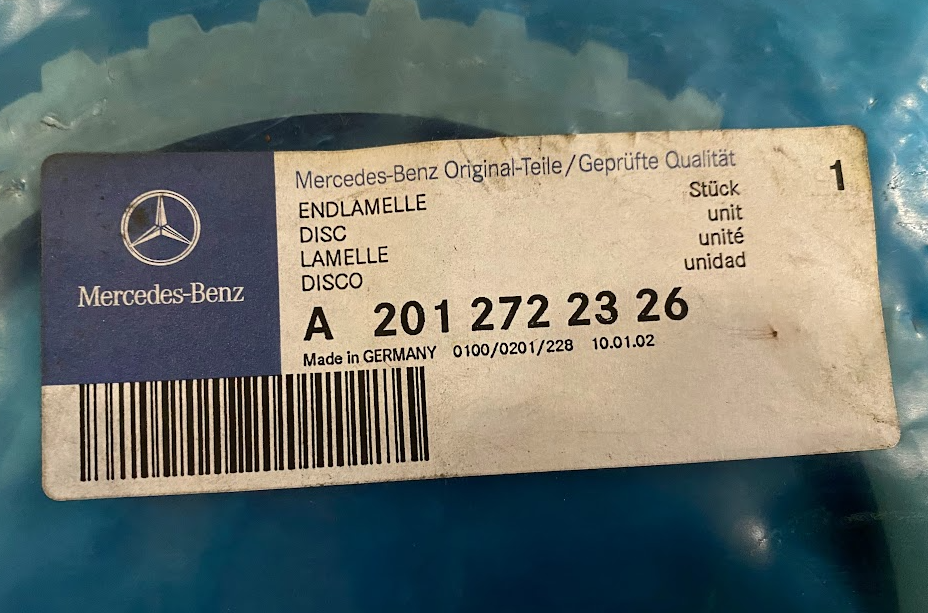 Mercedes-Benz Outer Trans Disc - A 201 272 23 26 - Fits Mercedes-Benz 300D 85-93