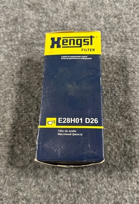 HENGST Engine Oil Filter - E28H01 D26 / 11-42-7-788-460 -Fits BMW X5 & 335d