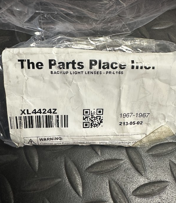 The Parts Place Inc. Backup Reverse Light Lamp Lens Pair- XL4424Z-For GTO & More