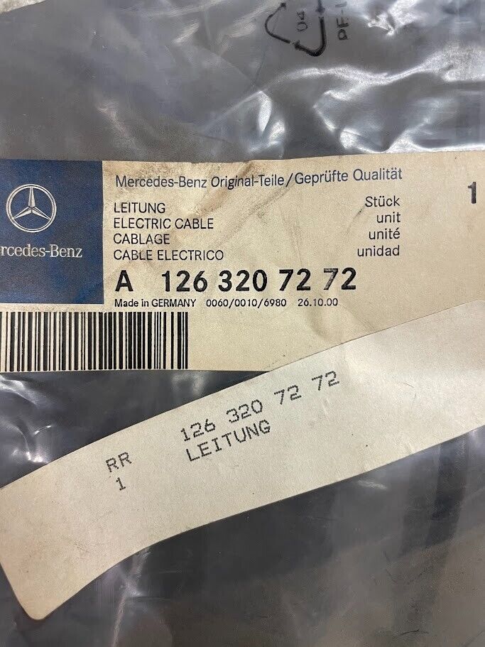 Mercedes-Benz Convertible Top Hydraulic RH Line - 126-320-72-72 - For MBZ 420SEL