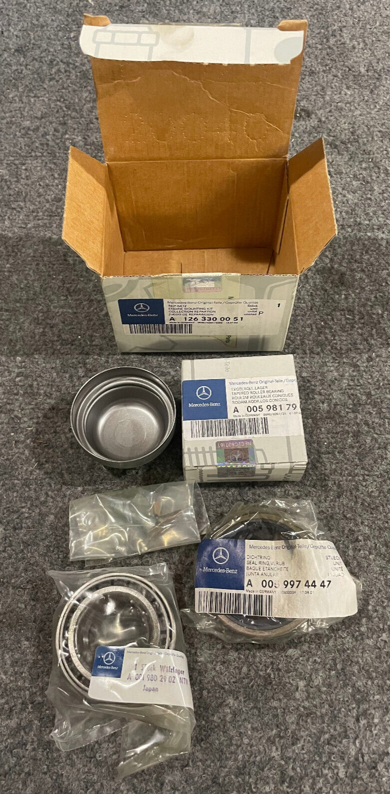 Mercedes-Benz Front Outer Wheel Bearing Kit - 1263300051 - For MBZ 300SD & More