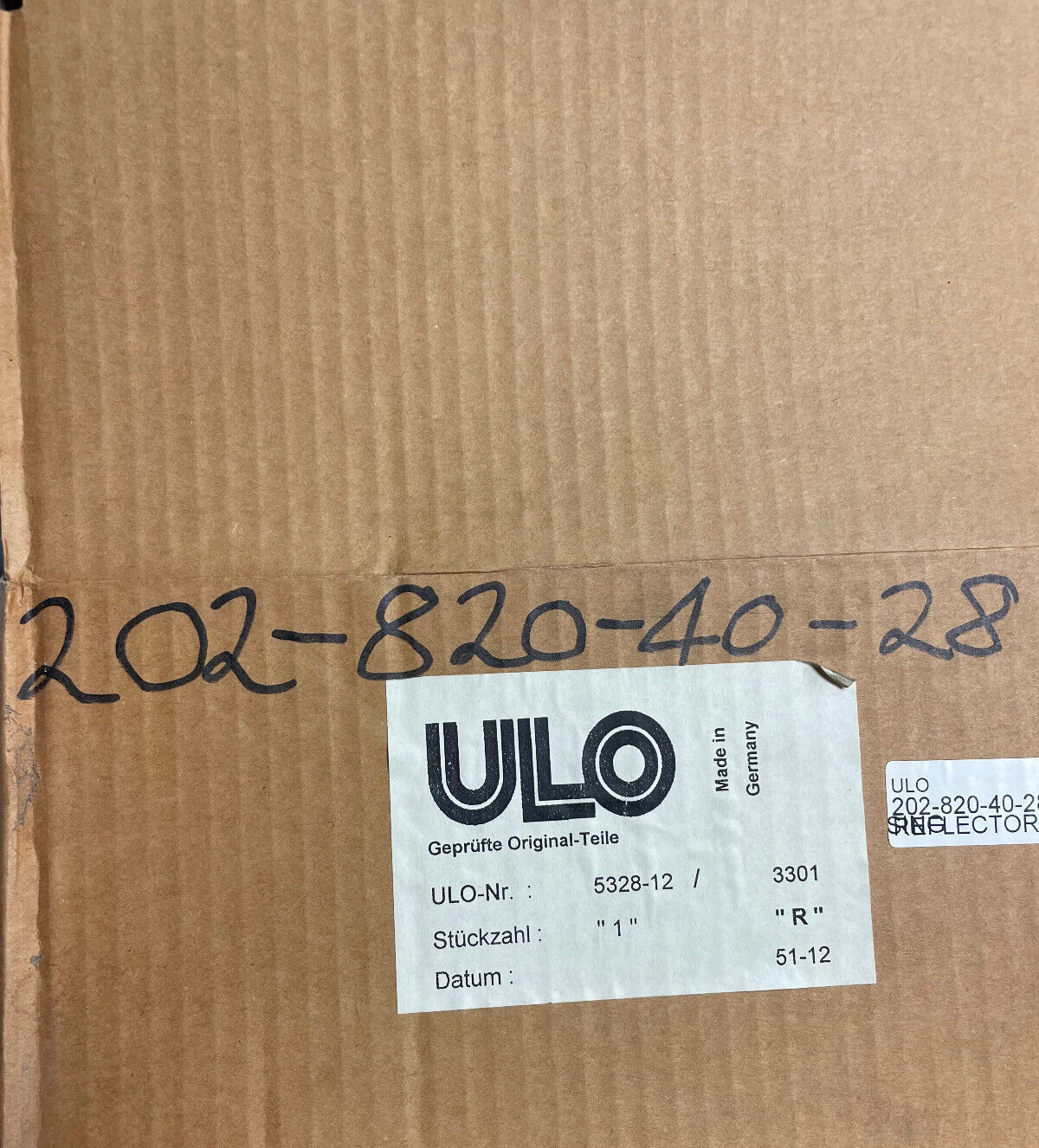 ULO RH Tail Light Housing - 5328-12 / 202-820-40-28 -For MBZ C280 / C230, Others