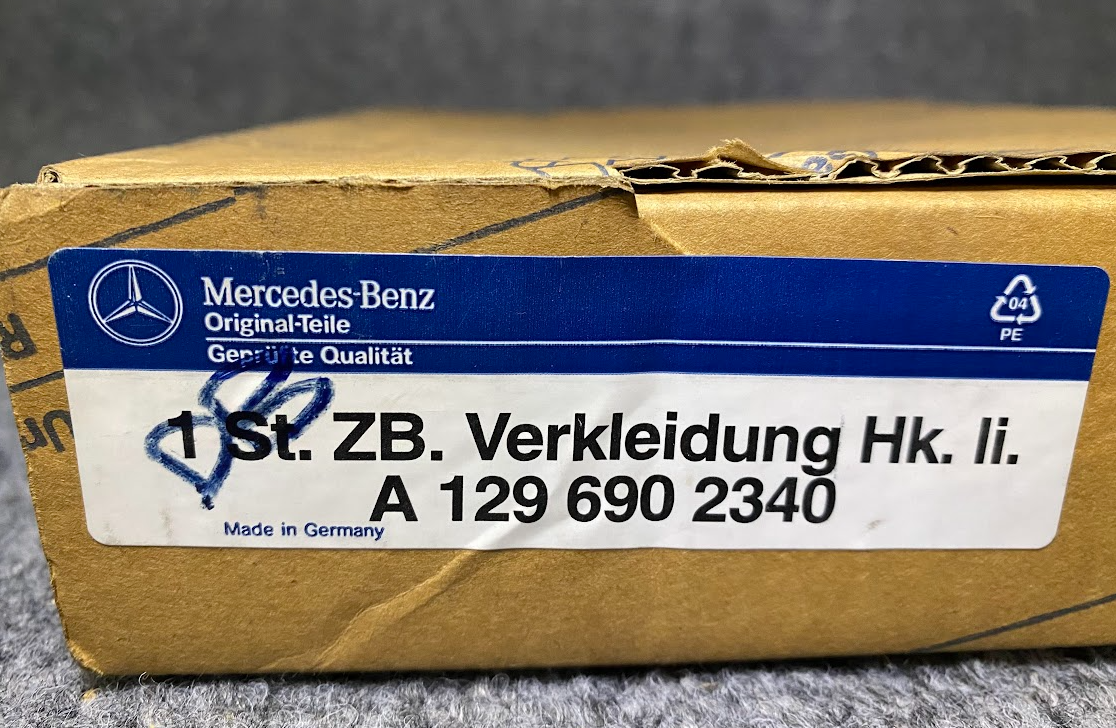 Mercedes-Benz Rear Side Quarter Panel Trim LH - 129 690 23 40 - MBZ SL500 & More