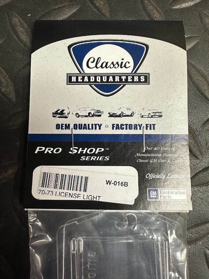 Classic Headquarters License Plate Lamp Lens (Pr) - W-016B - For Camaro 1970-73