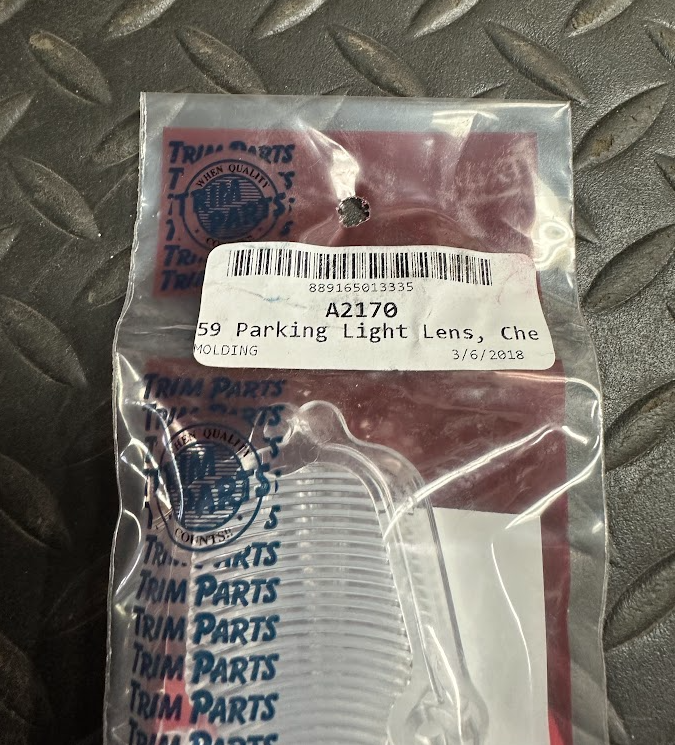 Trim Parts Parking Light Lenses -A2170 -For Chevy Bel Air, Biscayne & More