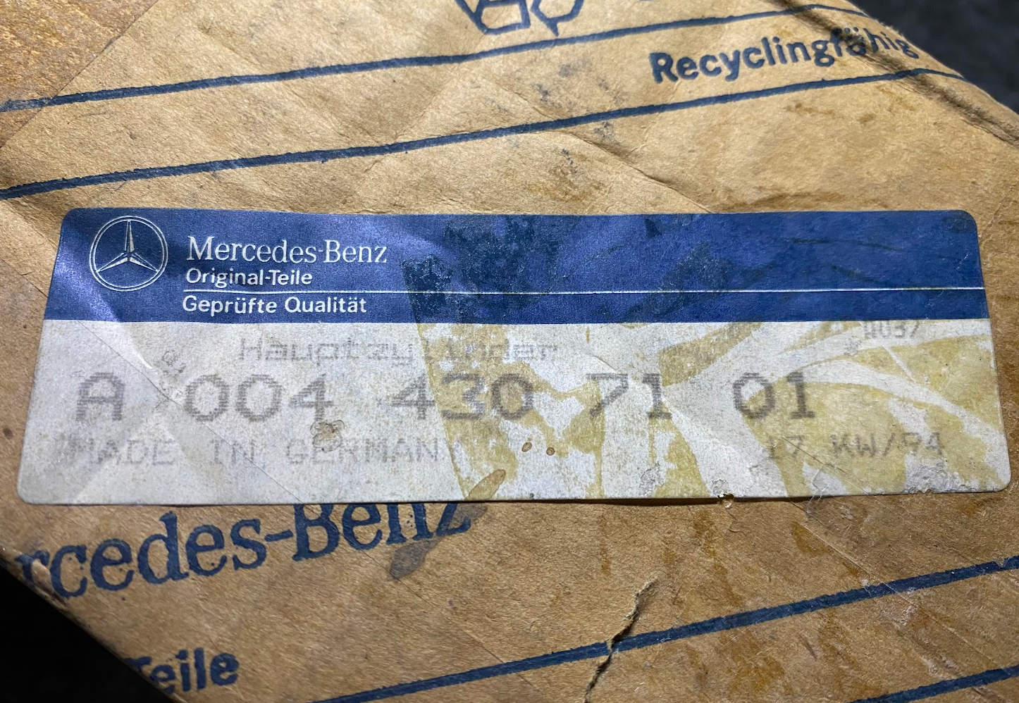 Mercedes-Benz Rear Brake Master Cylinder 0044307101 For MBZ T2/LN1, Vario & More