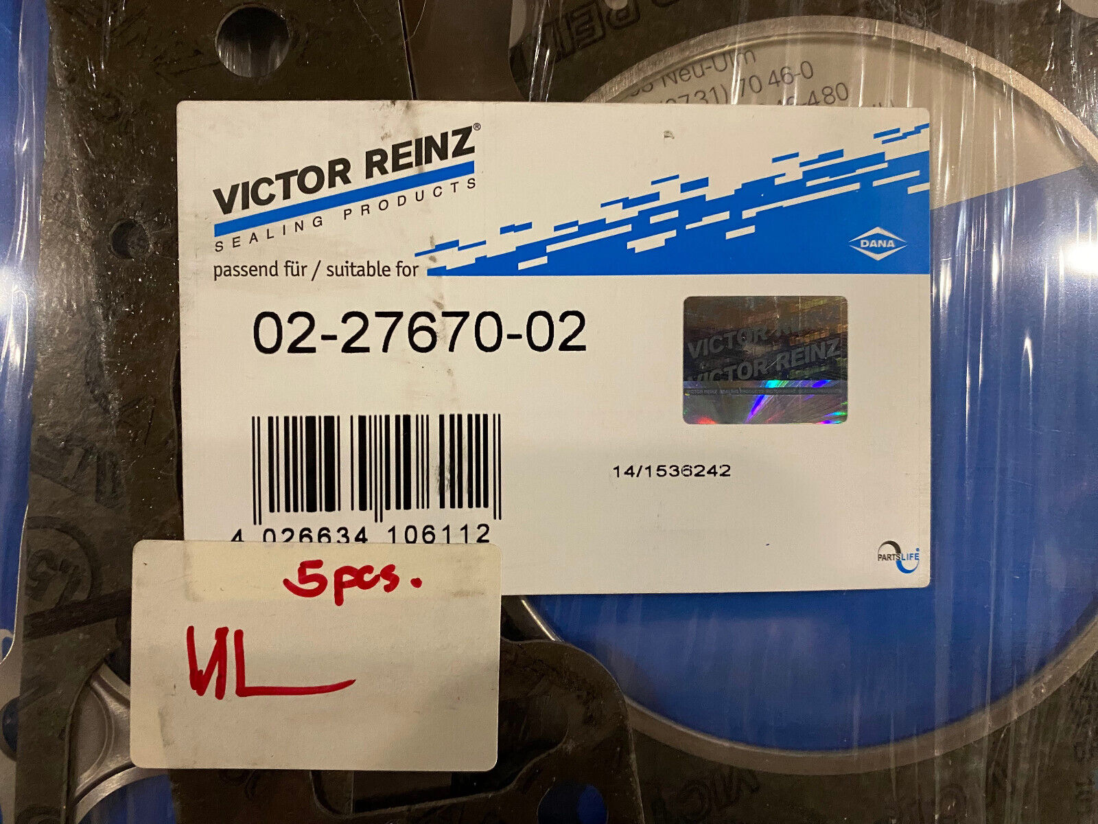 Victor Reinz Cylinder Head Gasket Set - 02-27670-02 - Fits MBZ 500SL 90 - 92