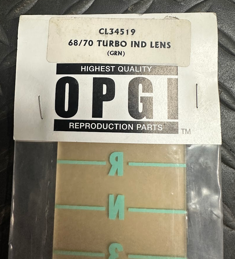 OPGI Console Shift Indicator Lens - CL34519 - For Chevelle, El Camino & More