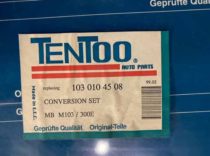 Tentoo Conversion Gasket Set - 103 010 45 08 - Fits Mercedes-Benz 300E & More