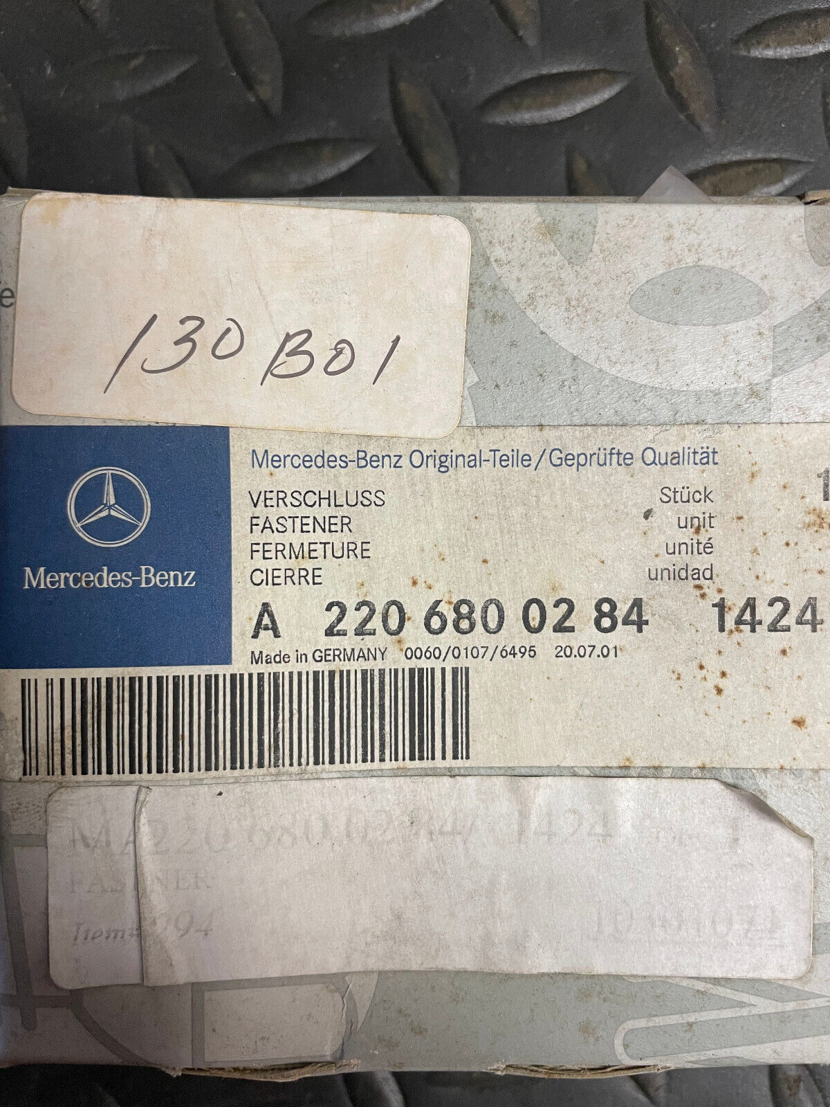 Mercedes-Benz Instrument Panel Fastener - 2206800284-1424- For MBZ S430 & Others