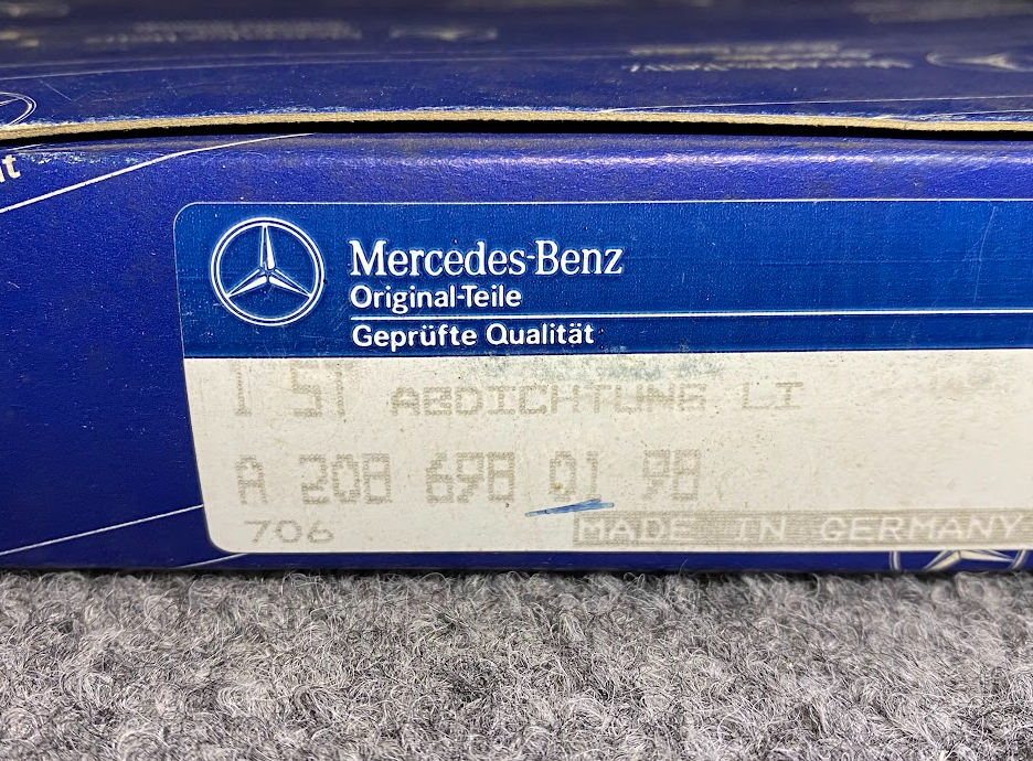 Mercedes-Benz Windshield Molding Seal - A 208 698 01 98 - Fits MBZ CLK320 & More