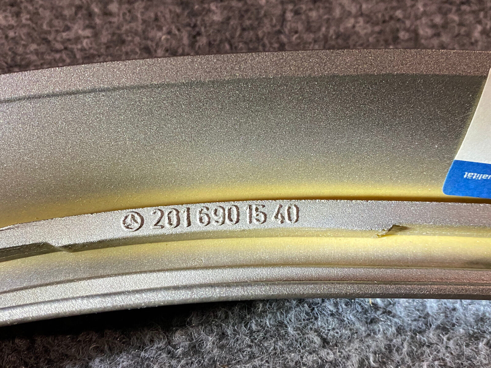Mercedes-Benz LH Front Wheel Opening Trim - 2016901540 - Fits MB 190E & 190D