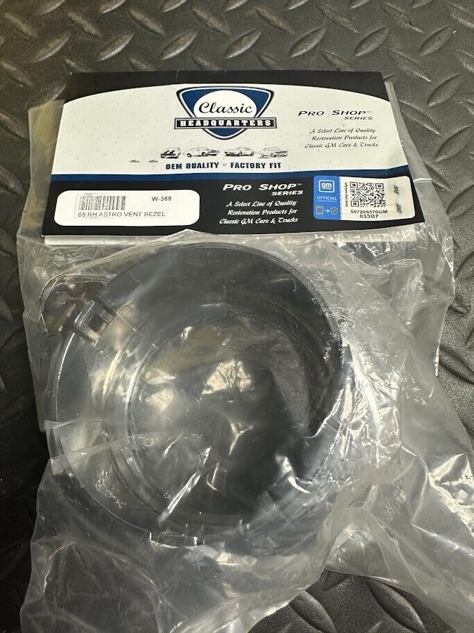 Classic Headquarters RH Hand Astro Vent Bezel w/out Notch - W-568 -For Camaro