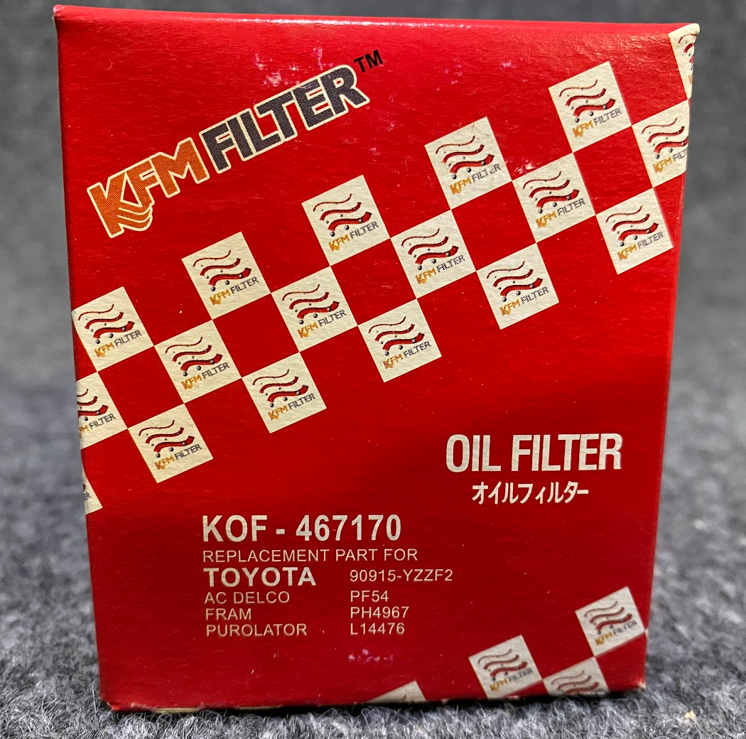 KFM Engine Oil Filter - KOF-467170 - Fits Toyota Avalon / Camry & Others
