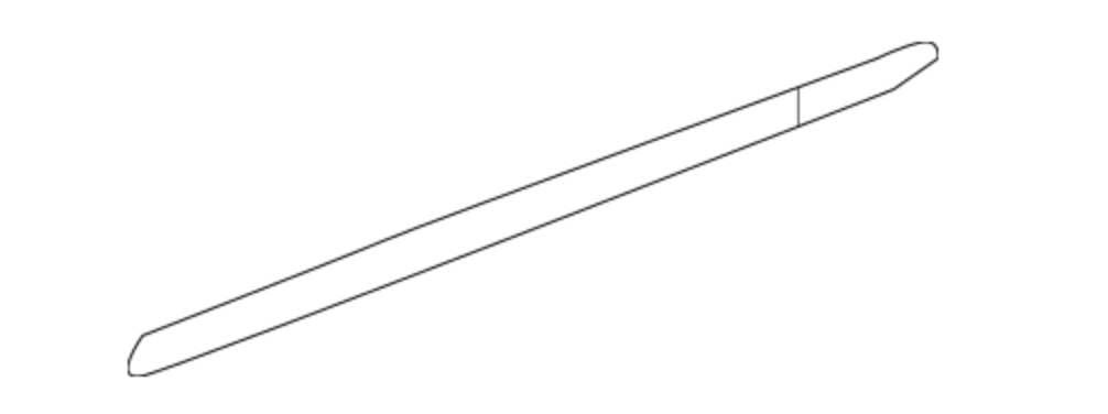 Mercedes-Benz Rear Left Body Side Molding - 207-698-01-62 - For MBZ E400 & More