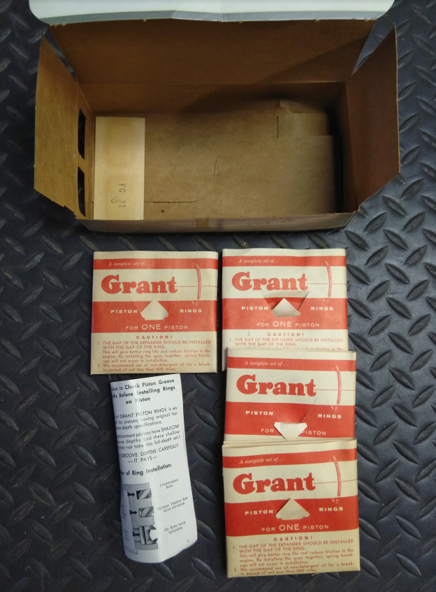 Grant Piston Rings (030) - FC-31-030 - Fits Opel Olimpia & Rekord 47-59